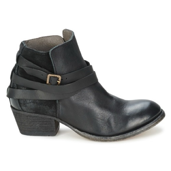 Hudson London Horrigan Calf Jet Black Ankle Boots